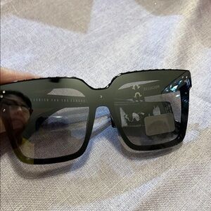 True Religion Dark Square Sunglasses
